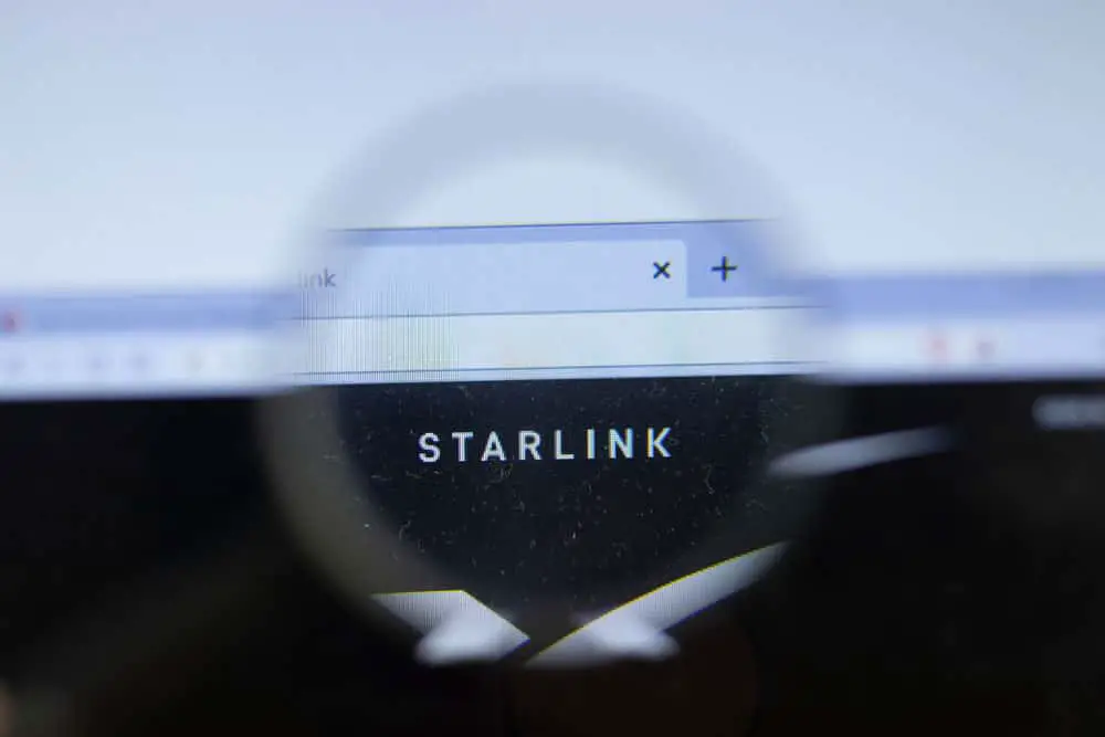 Starlink Company website logo close up 