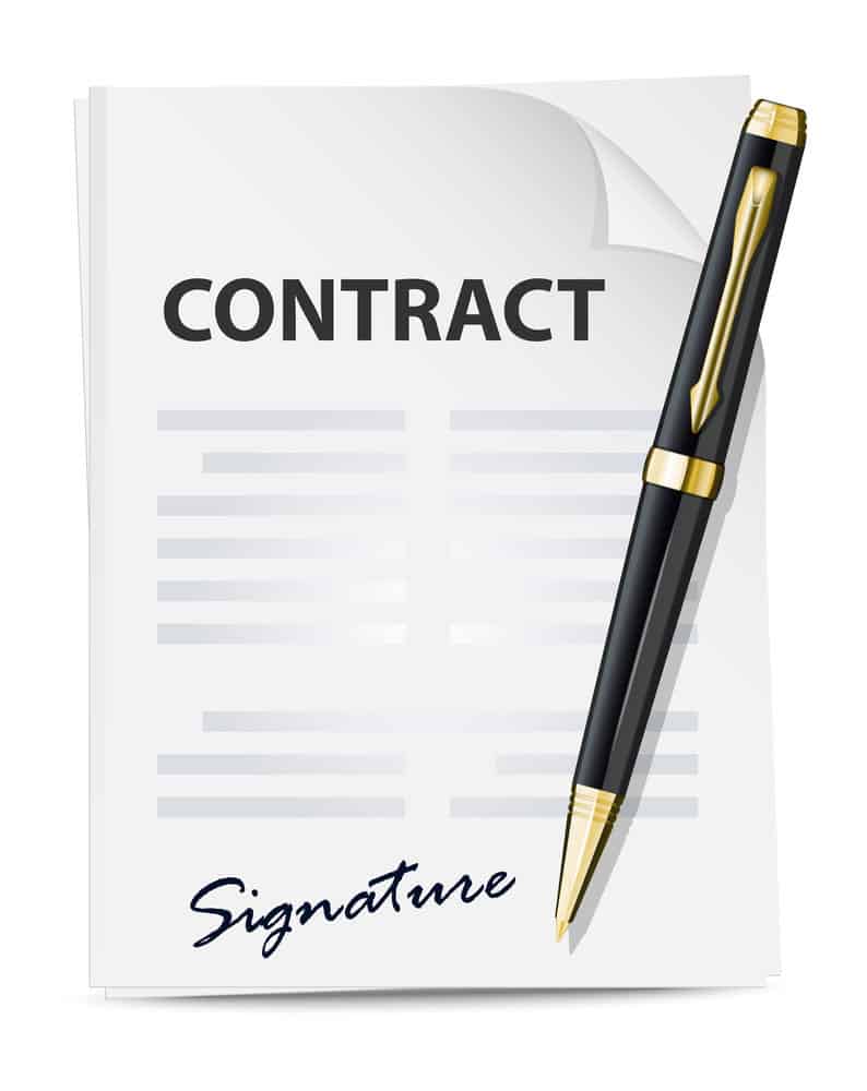 A Contract Icon.