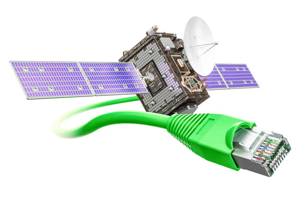 Illustrating Satellite Internet.