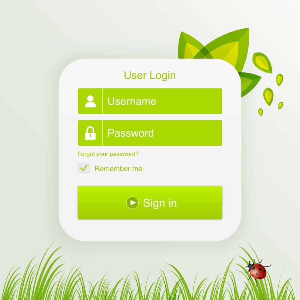 A User Login Page.