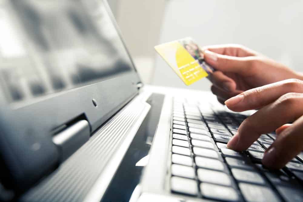 Paying with a Card.