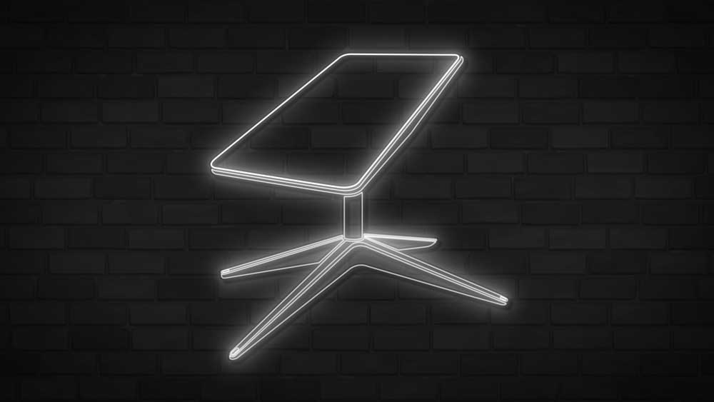Starlink neon sign.
