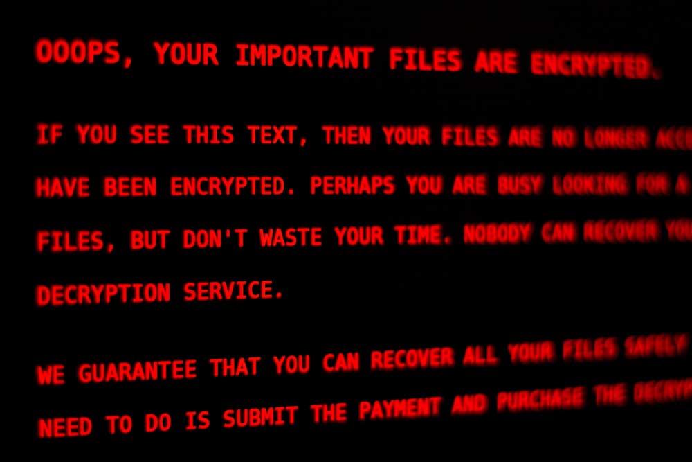 Peptya message display on the computer.