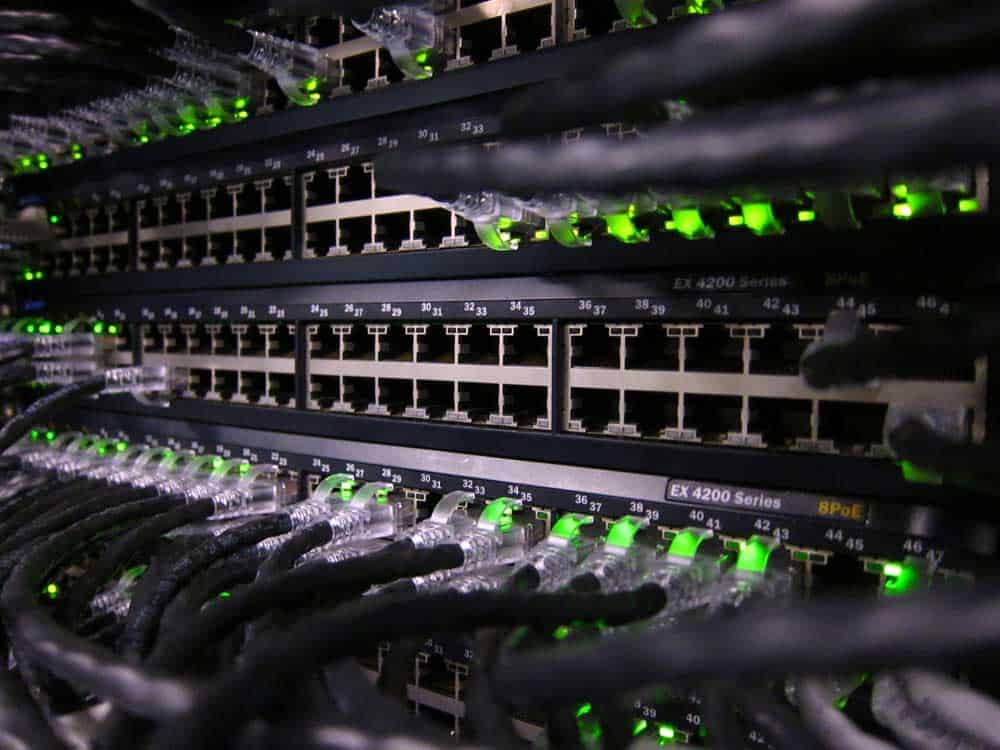Network cables.