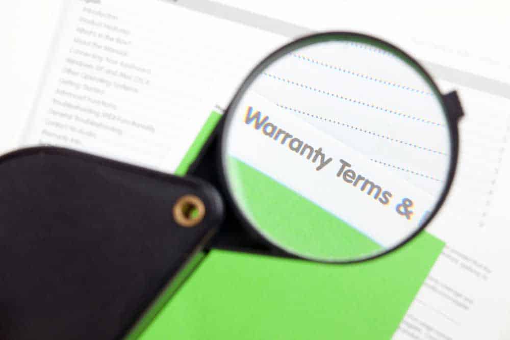 A Warranty terms icon.