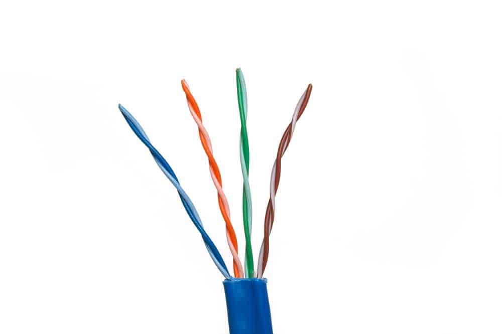 Inside CAT5e cable