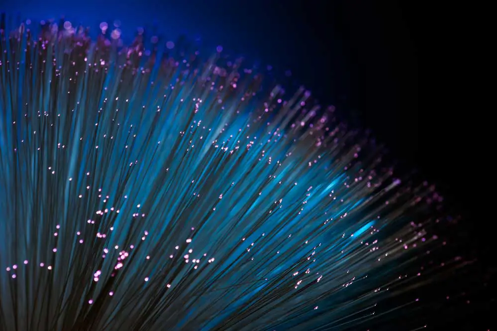 Fiber optics.