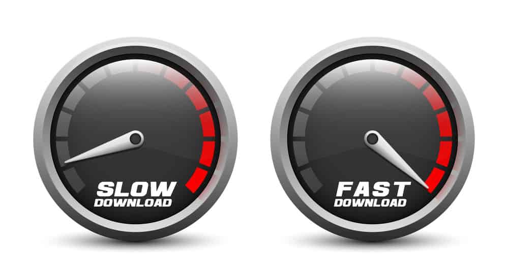Download speed representation
