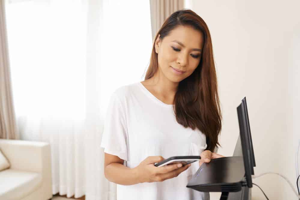 Women on mobile apps on the phone
