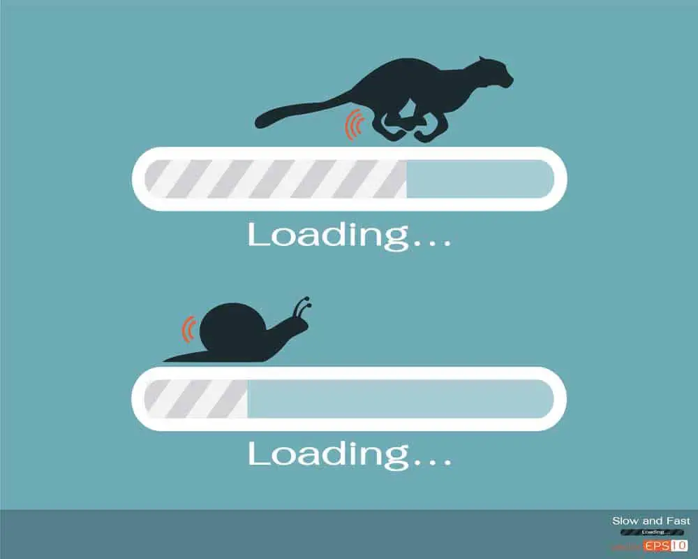 Internet speed illustration