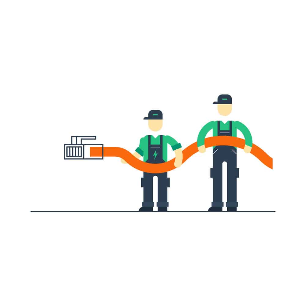 Internet connection support staff