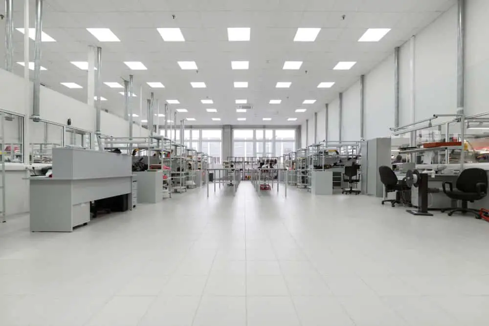 An electronics production room. 