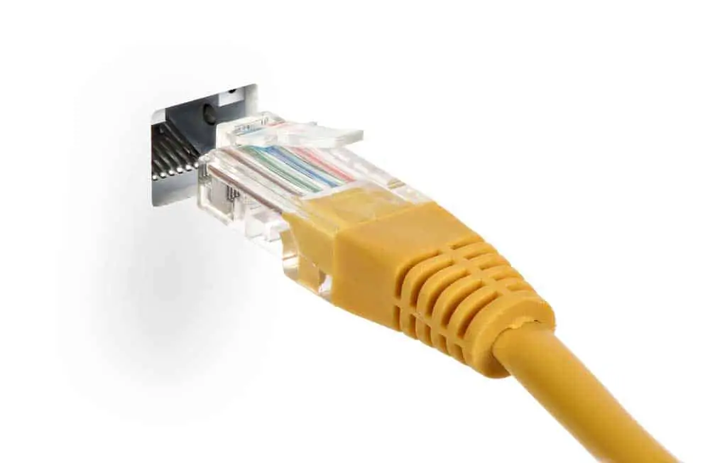 An ethernet cable. 