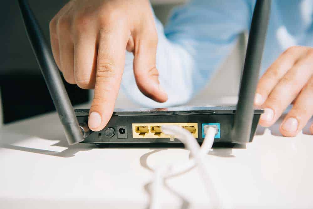 Restarting a WiFi router