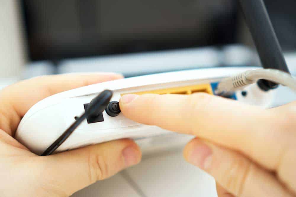 Rebooting a router