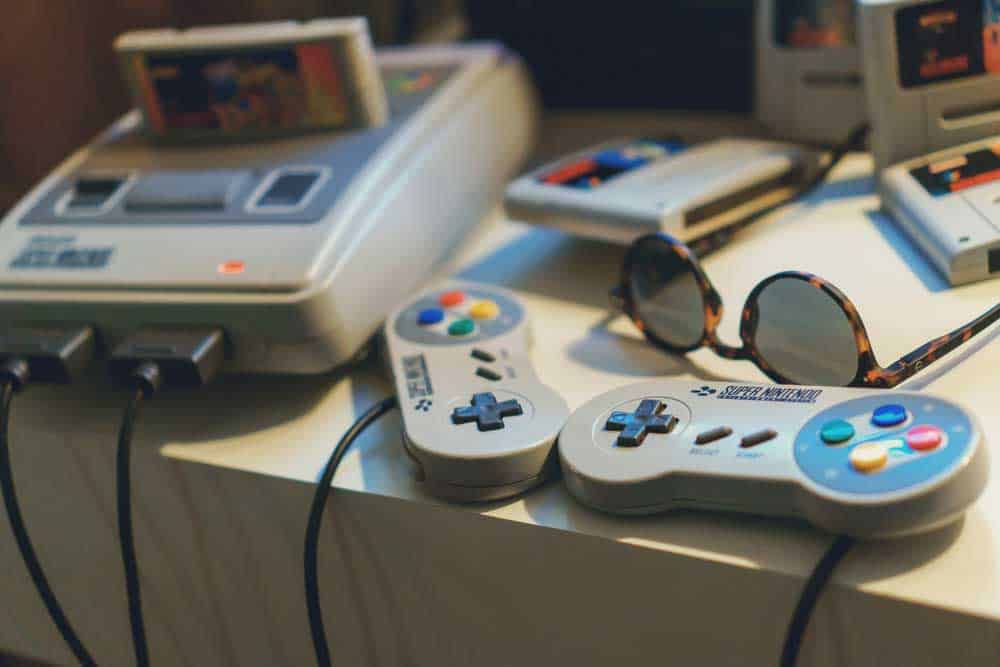 Super Nintendo gaming console