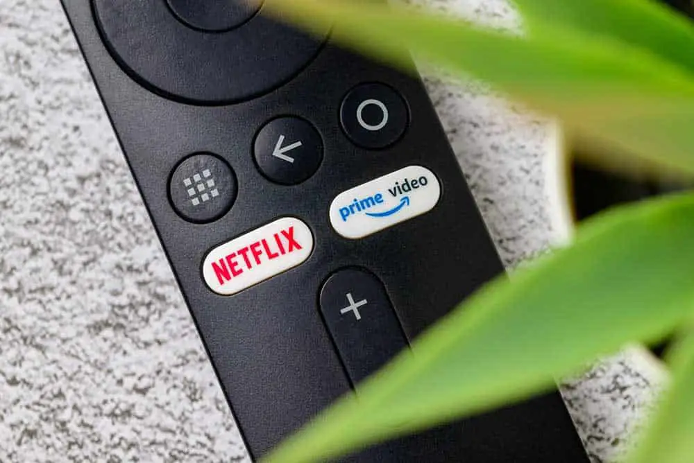 Netflix and Amazon video on Smart TV remote 