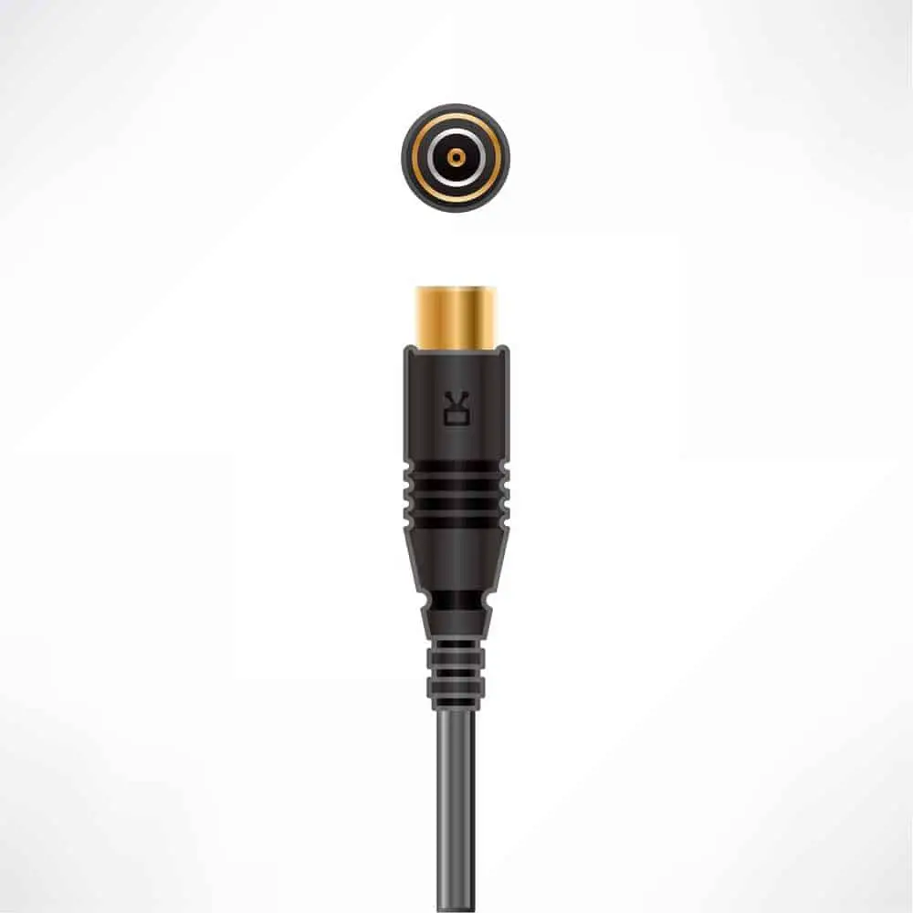Black coaxial cable 