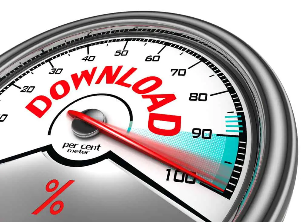 Internet download speed